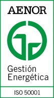 'ISO 50001 - Aenor. Gestión Ambiental logo'